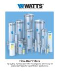 Watts Water Technologies-Flow-Max Filters