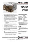 www.artosfrance.com-SC-30  MACHINE  DE COUPE,Machine de coupe électro-pneumatique, rapide et précise  conçue pour couper des fils, petits câbles, des tubes  plastiques