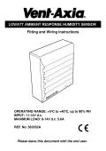LOWATT AMBIENT RESPONSE HUMIDITY SENSOR Fitting and Wiring Instructions