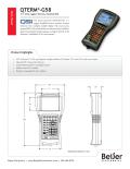 Beijer Electronics, Inc.-Ultra-rugged QTERM-G58 handheld graphic HMI datasheet