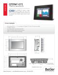Beijer Electronics, Inc.-Widescreen QTERM-G72 panel-mount HMI datasheet