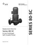 Bell , Gossett Domestic Pump-Replacement Parts for Series 80-SC In-Line Centrifugal Split Coupled Pumps