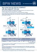 New wheel stud for ECO Air COMPACT with disc brake (ET 120 mm)