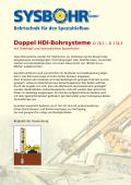Doppel HDI-Bohrsysteme D 76,1 – D 114,3 mit Drehkopf und hydraulischem Spannfutter