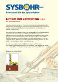 Einfach HDI-Bohrsystem D 88,9 mit Hydraulikhammer