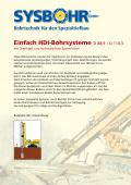 Einfach HDI-Bohrsysteme D 88,9 – D 114,3 mit Drehkopf und hydraulischem Spannfutter
