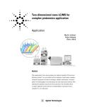 Two-dimensional nano-LC/MS for complex proteomics application