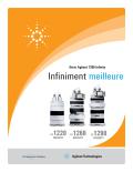 SÃ©rie Agilent 1200 Infinity  Infiniment meilleure