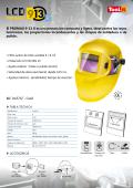 PROMAX 9-13 G is a compact and lightweight, auto darkening welding helmet with variable shade 9-13 and grinding mode. Ideal for MIG, TIG 