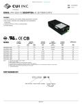 SERIES: VPM-S500-R│ DESCRIPTION: AC-DC POWER SUPPLY