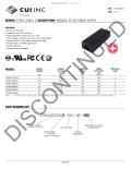 SERIES: ETMA 110W │ DESCRIPTION: MEDICAL AC-DC POWER SUPPLY