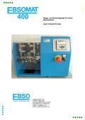 EBSOMAT 400 Biege- und Schneidegerät für axiale Bauelemente Axial Trimmer/Former