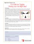 F and G-Series Toggles “Finding Just the Right Seal”