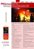 Optimus Red Sound Level Meters for Noise at Work and Occupational Noise Measurements