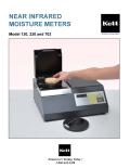 NEAR INFRARED MOISTURE METERS Model 130, 230 and 330