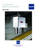 IN-LINE NIR MOISTURE METER Model KB30