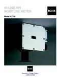 IN-LINE NIR MOISTURE METER Model KJT30