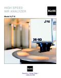 HIGH SPEED NIR ANALYZER Model KJT10