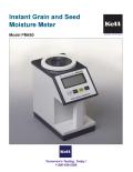 Instant Grain and Seed Moisture Meter Model PM450 