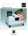 FM300 Moisture Analyzer