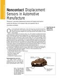 Noncontact Displacement Sensors in Automotive Manufacture